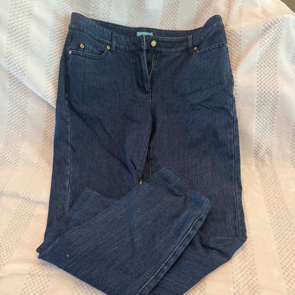 new j. mclaughlin straight leg jeans size 8
